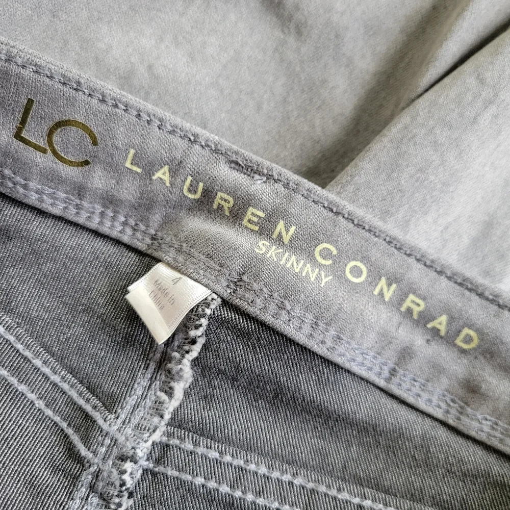 🌟 LC Lauren Conrad Gray Skinny Jeans 👖 Denim Women's Size 4 Stretchy - Picture 5 of 11